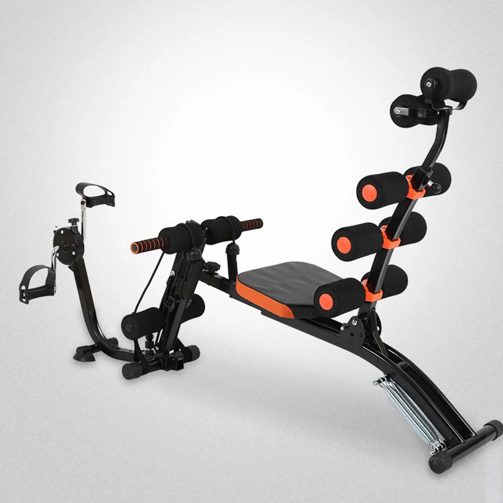 Multifunction Abdominal Trainer with Twist Waist Stepper and Resistance Bands Whole Body Machine for Home Gym Fitness