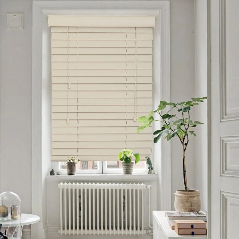 Hot Sale Factory Vinyl Faux Wood Blinds OEM Horizontal Window Shading