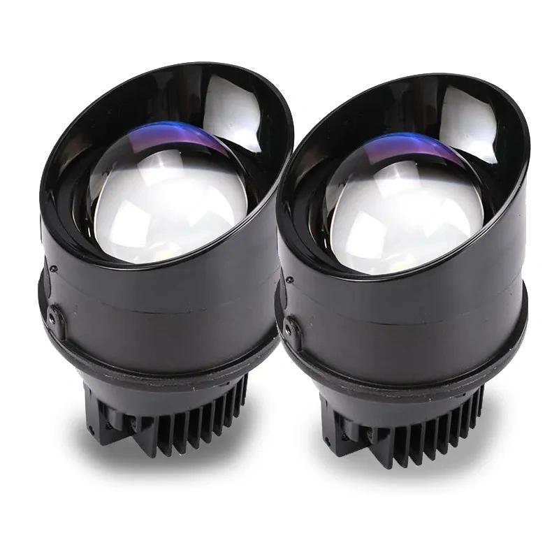 Bi LED Projector Lens Universal Car Fog Headlight 55W Matrix Fog Lamp