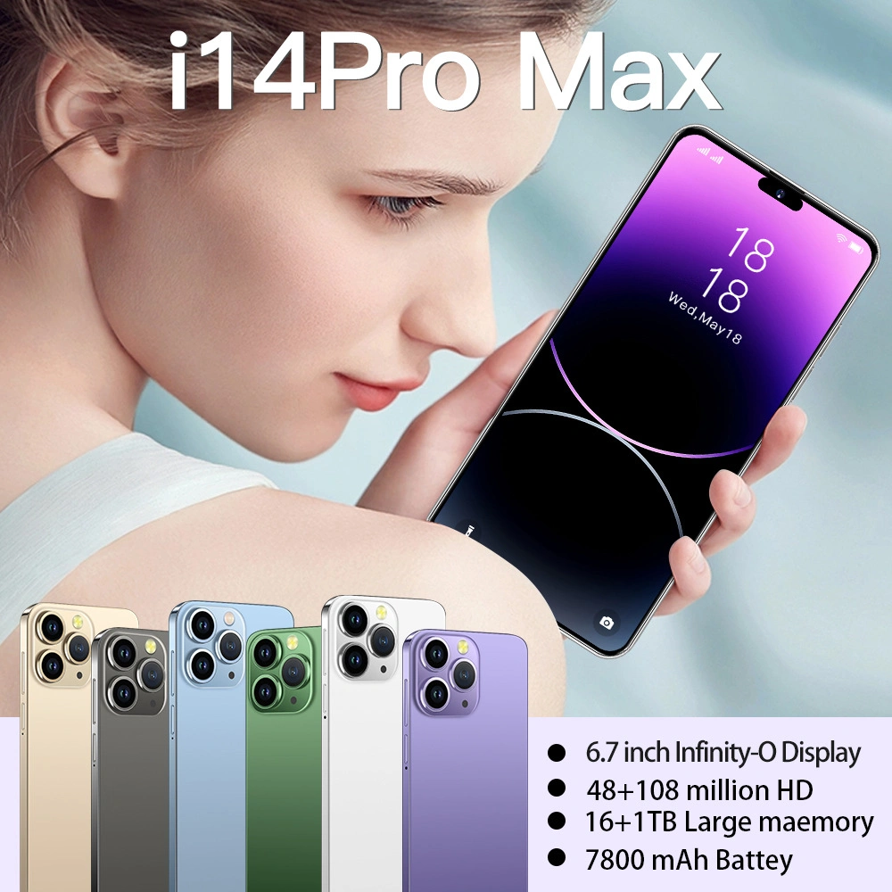 Wholesale/Supplier China High quality/High cost performance  I14PRO Max Global 5g Smart Phone