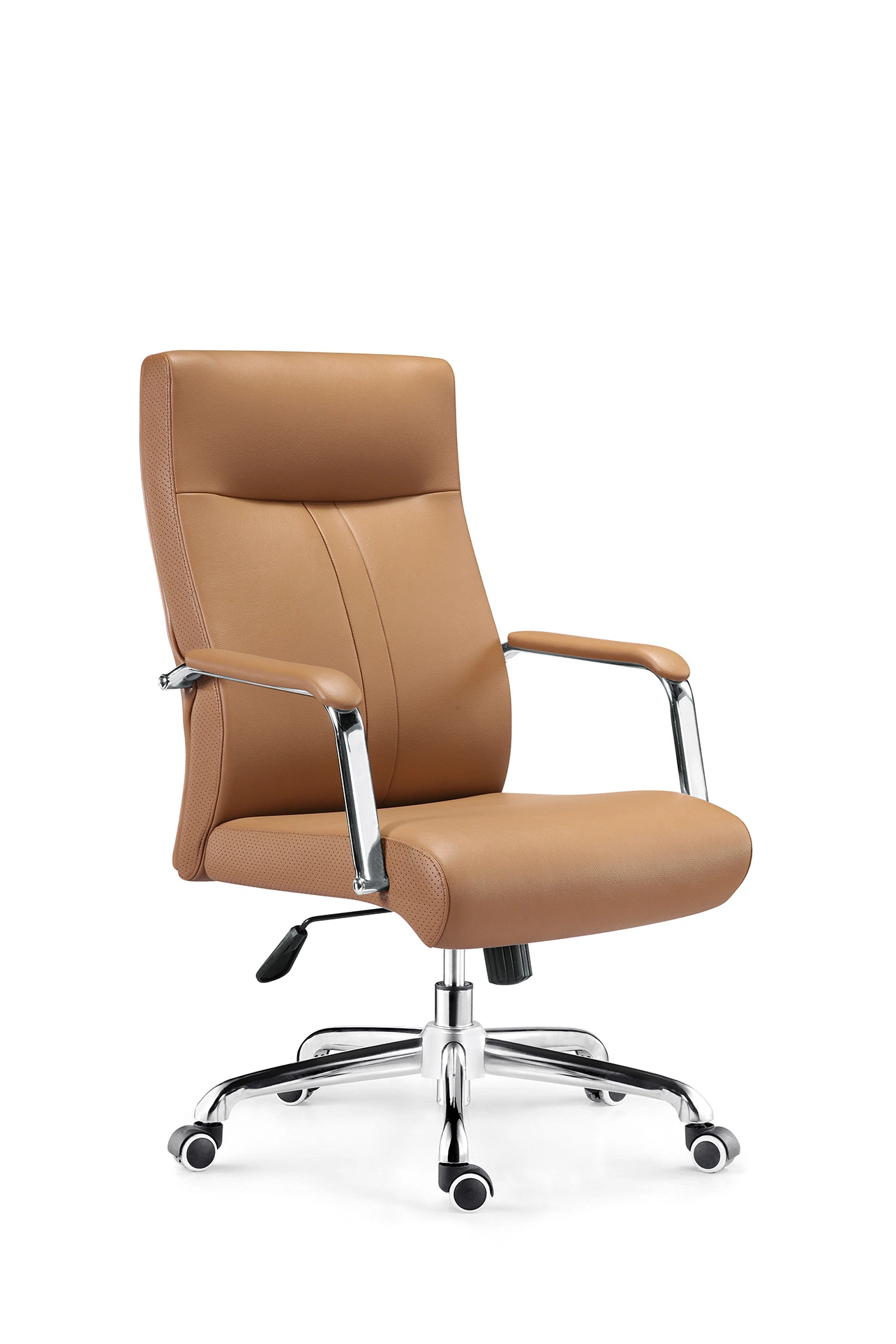 Wholesale/Supplier Black Leather Office Furniture Executive Chair with Metal Base