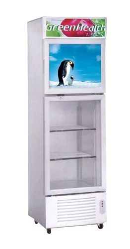 Porta única Refrigerador Vertical/bebidas vitrina de exposição / Porta de vidro de resfriamento por ventilador frigorífico