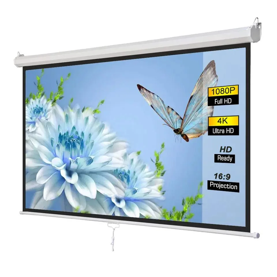 Chinese Factory, Cheap Projector Screen with Manual, Office Equipment&Home Cinama