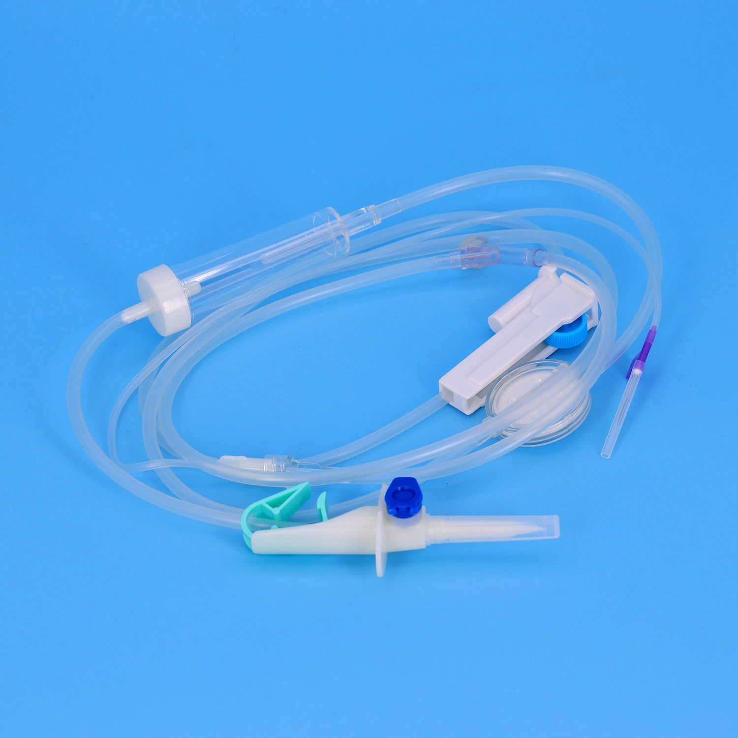 TPE Free_PVC Zhenfu Precision IV with Needle High quality/High cost performance infusion Medical Infusion Set Hot