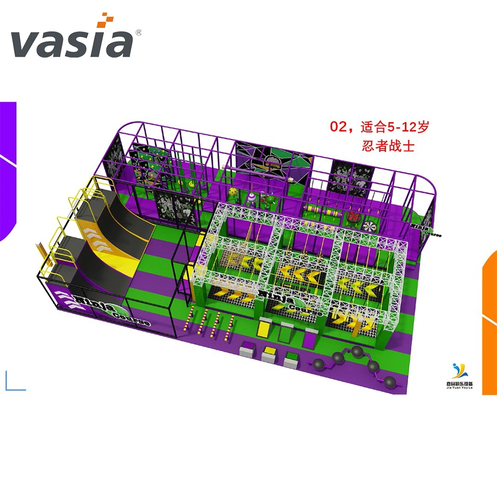 مغامرة ملعب النينجا بيج كيدز ملعب للأطفال الداخلي ترامبولين