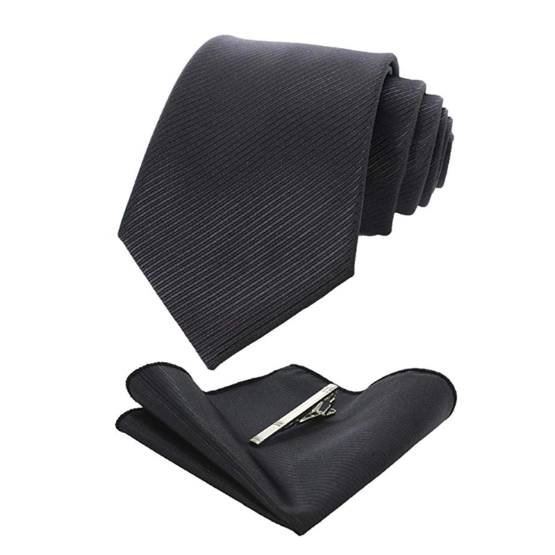 Office Men Pure Silk Woven Necktie High-Quality Jacquard Tie