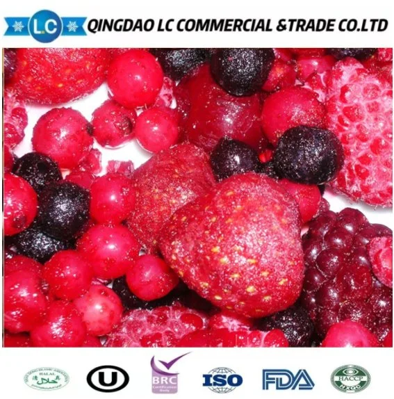 IQF Arándano Arándanos Congelados Frutas Mixtas