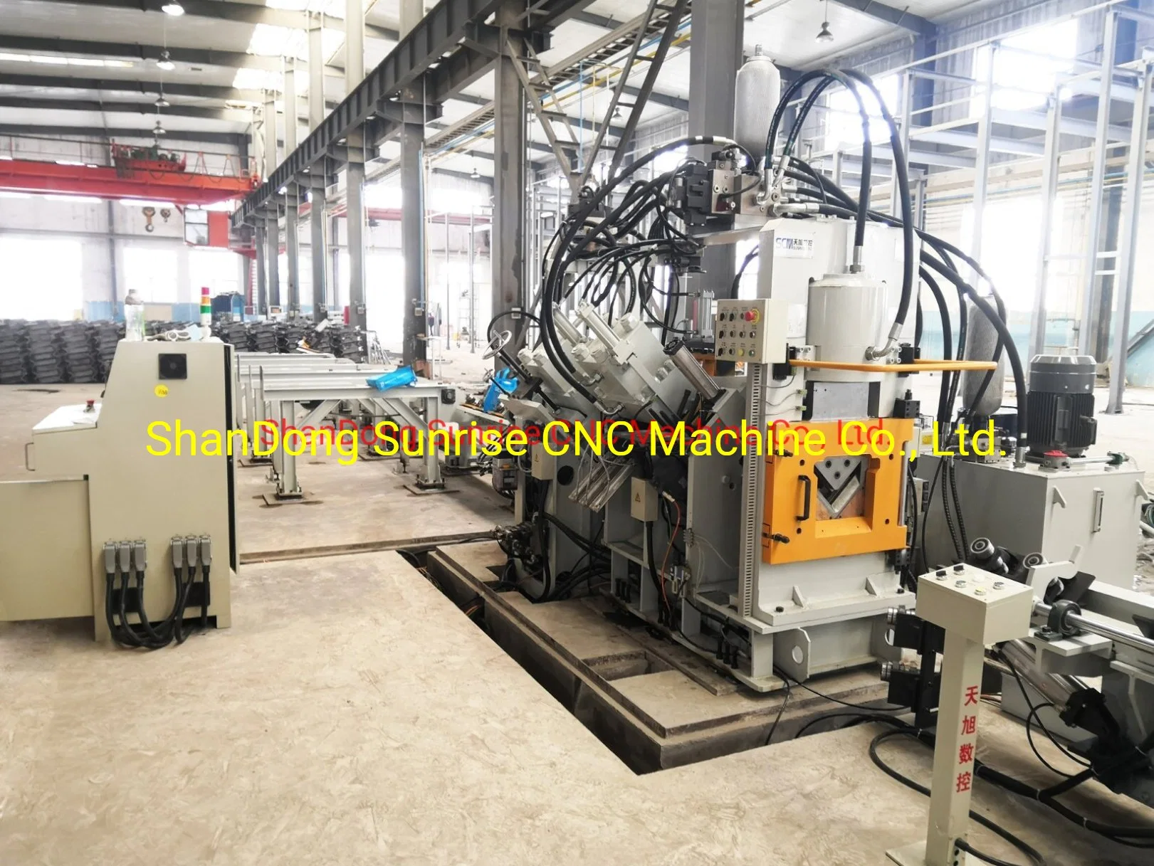 Channel Punching, Angle Punching Machine. CNC Three Side Hydraulic Punching Machine