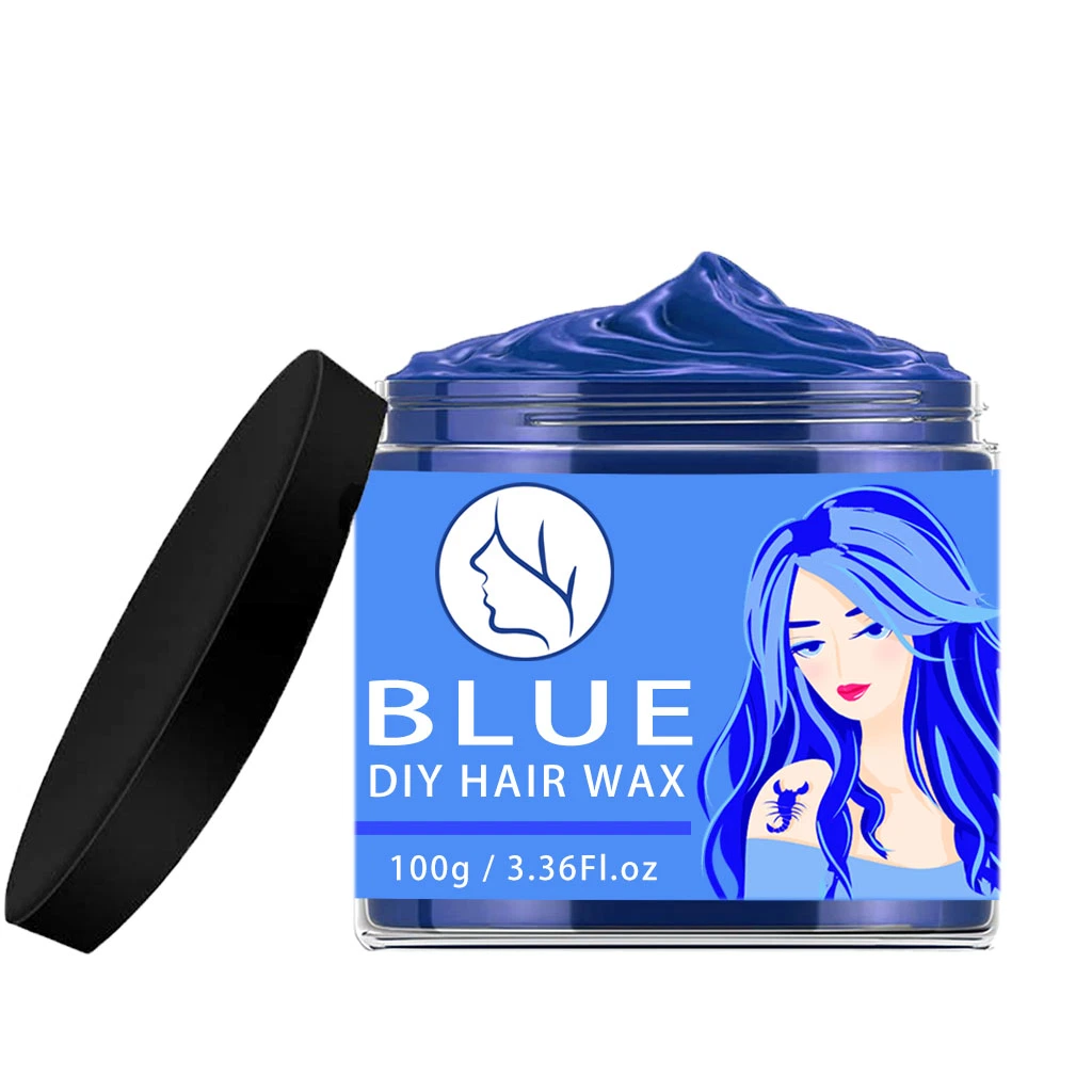 Mayorista/Proveedor de mate natural orgánica OEM 4 colorear el cabello de color azul de la Cera de arcilla