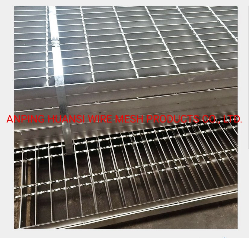 Galvanized and Stainless Steel Grating, Smooth & Serrated, as Trench Cover