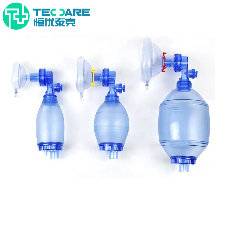 Factory Wholesale/Supplier Medical PVC Manual Resuscitator First Aid Kits Portable Oxygen Ambu Bag