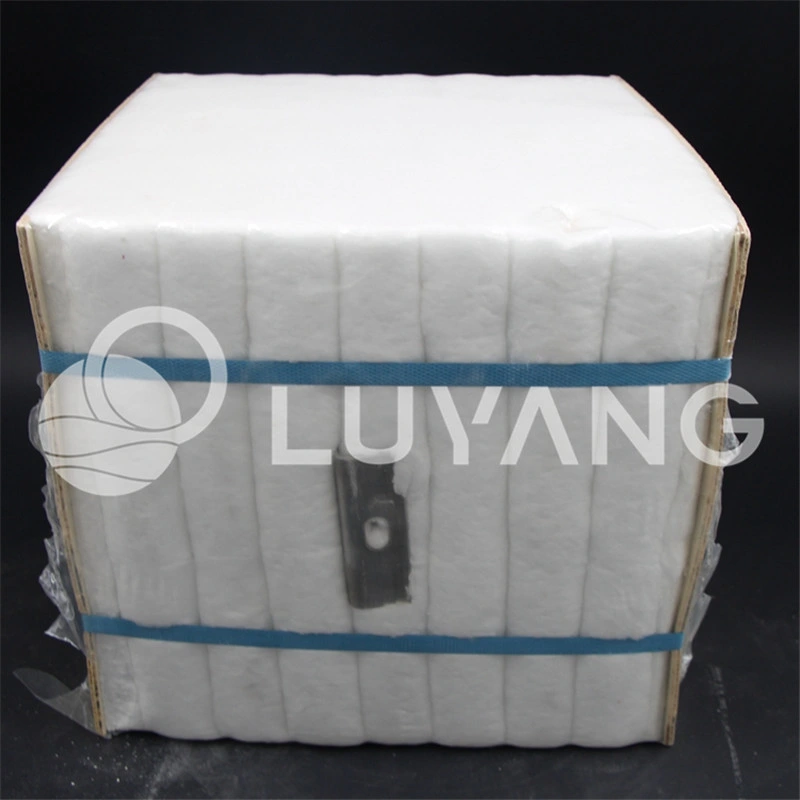 1260 Luyangwool módulo de fibra cerámica Furnace Klin Back-Linning aislamiento resistente a fuego/Refractory Materiales AES/Kaowool/dura/Fiberfrax 305X305X305mm 220kg/M3