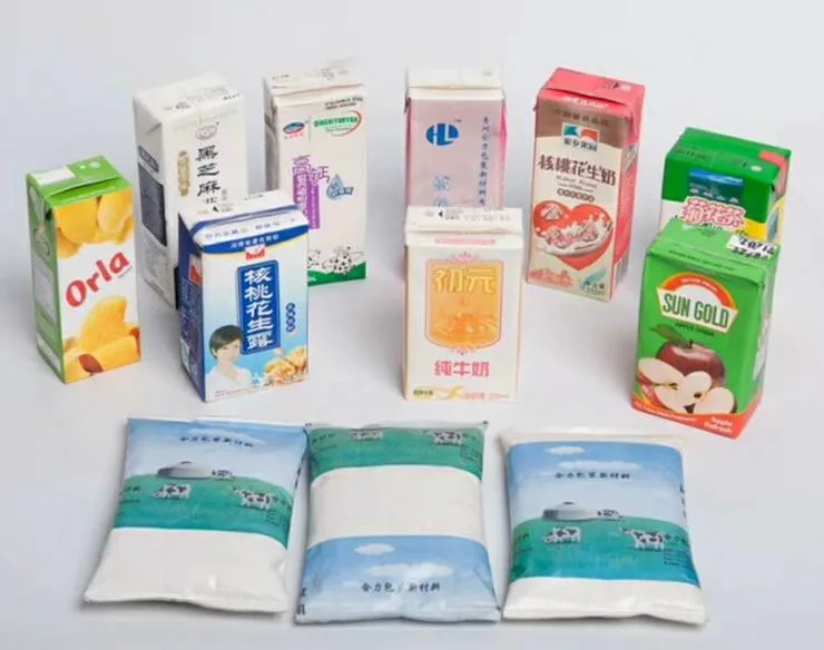 8 Colors Printing Aseptic Packaging for Liquid/Milk/Drinking