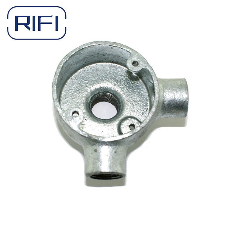 Galvanized Steel Pipe Fittings for Construction Malleable Iron Junction Box Factory Price