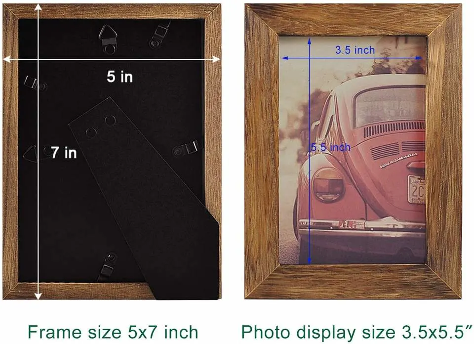 4X6 Factory Price Hot Sale Simple Natural Display Wooden/Wood Photo Frame