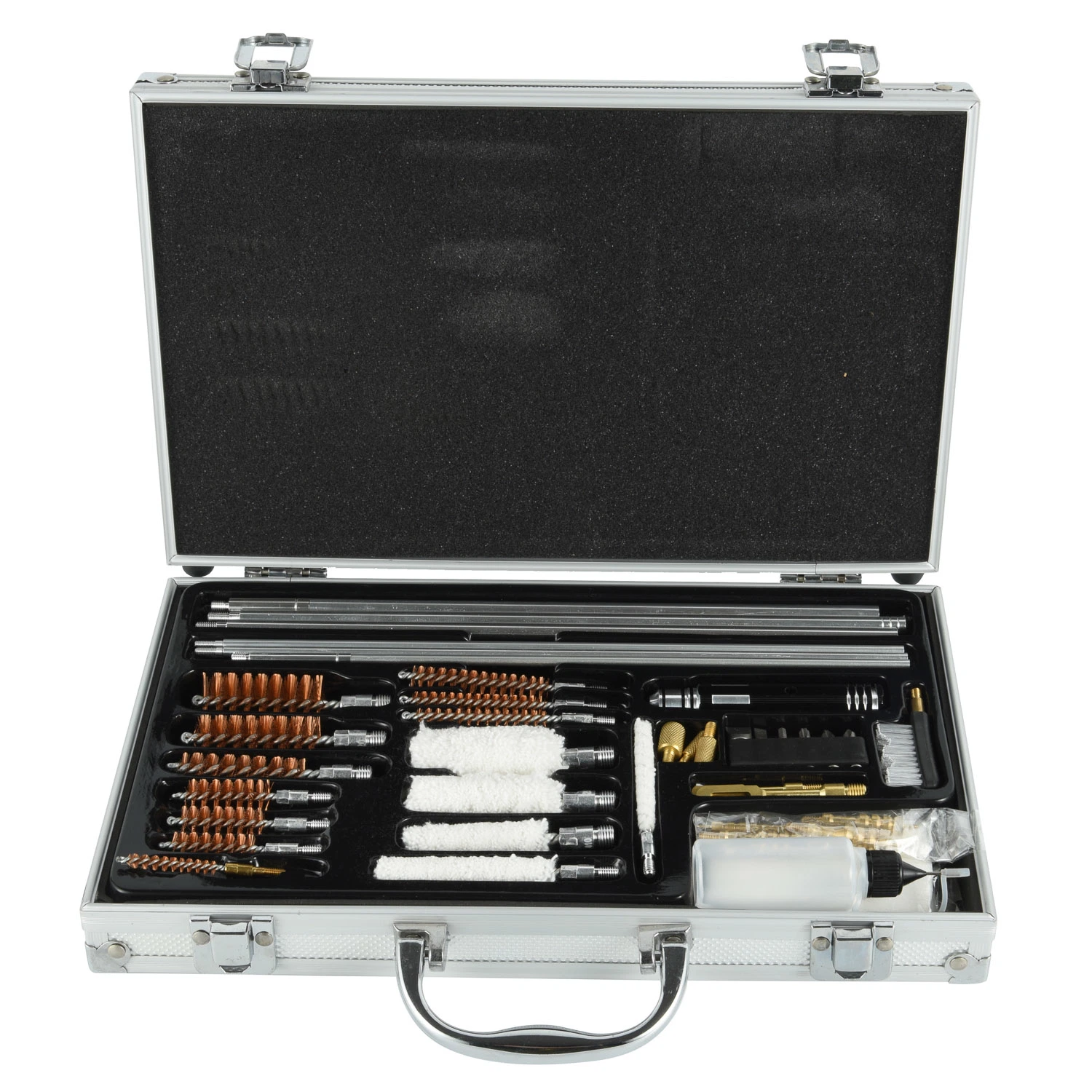 Universal Gun Brush Cleaning Set with Aluminum Rods and Aluminum Handle