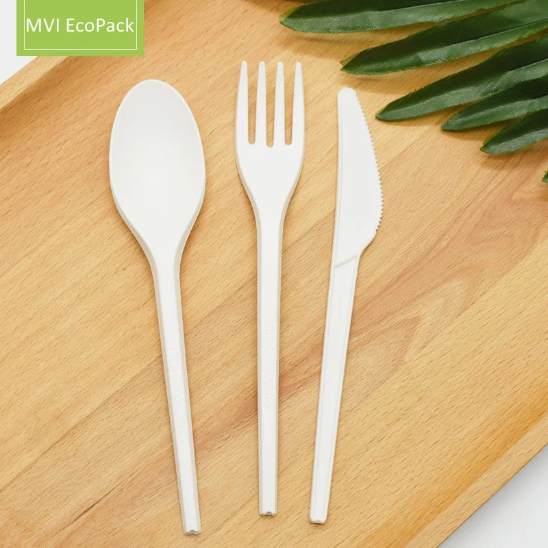 Disposable Utensils Kitchenware 6.5" Biodegradable Cpla Cutlery Set