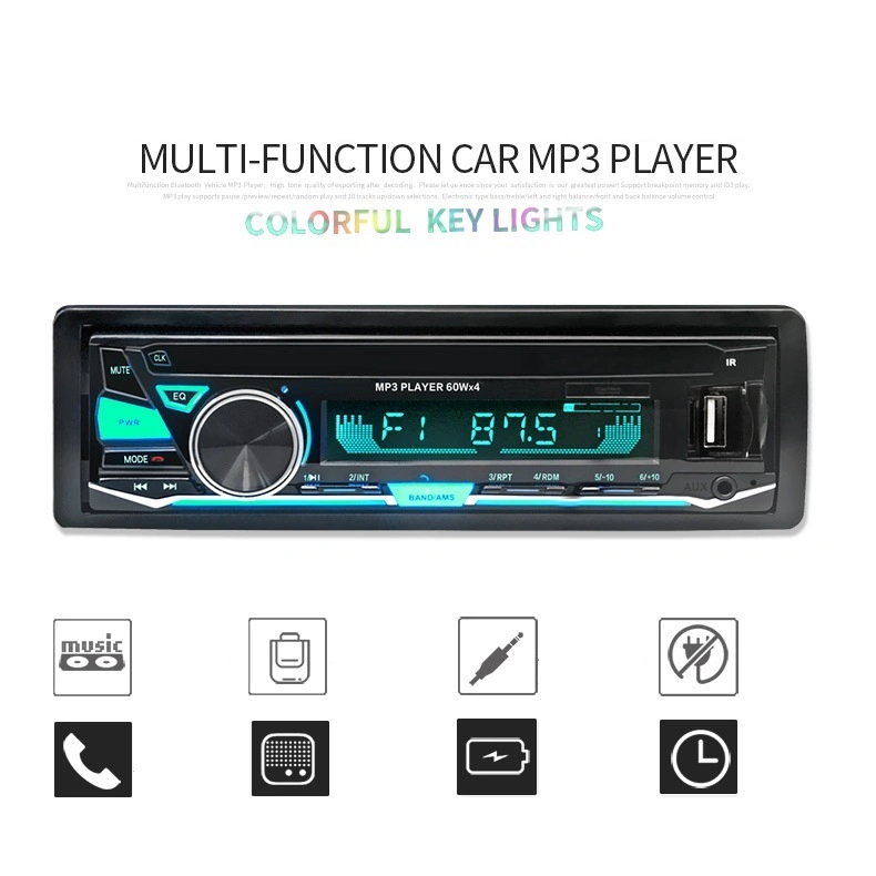 Detachable Panel Car Radio with USB, SD, Bluetooth