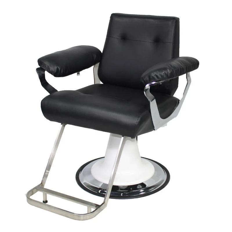Moderne Möbel aus schwarzem PVC Salon Beauty Barber Chair
