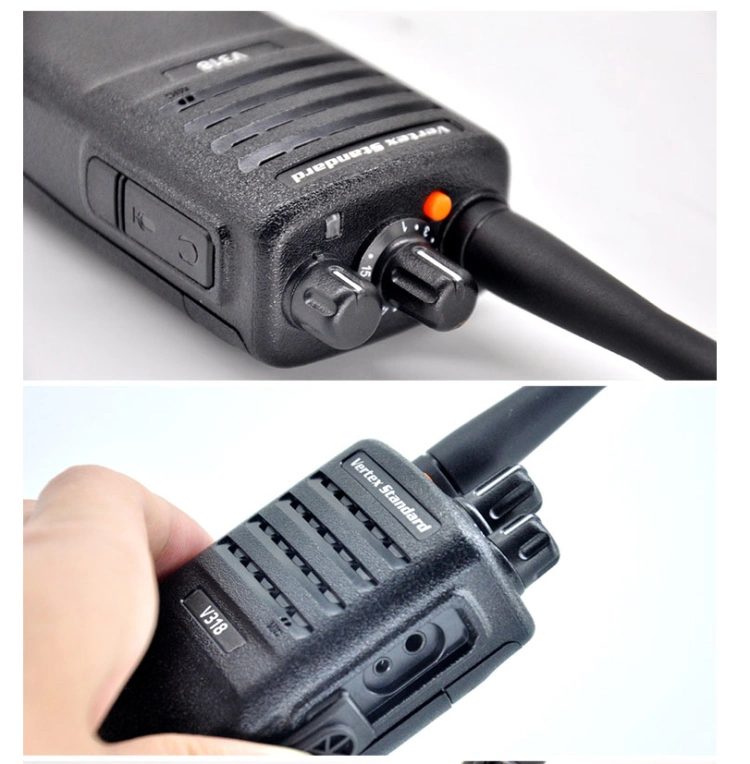 Portable Handheld Radio V318 Intercom Interphone UHF Two Way Radio Vertex Handheld Walkie-Talkie Communication Walkie Talkie Radio 50km