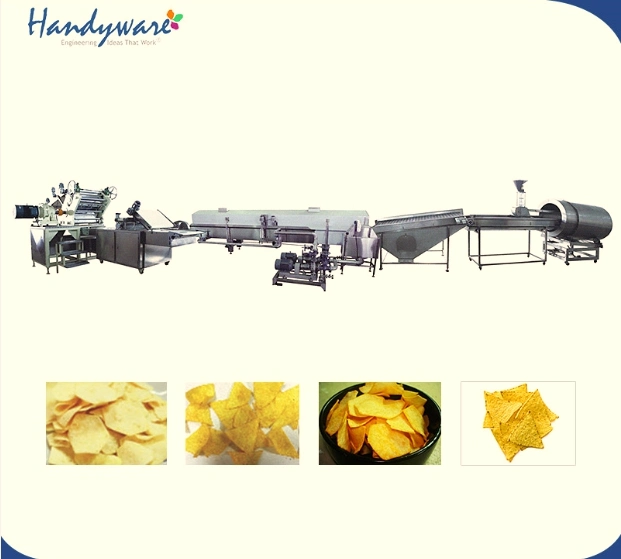 Hexagon Potato Chip Triangle Corn Chip Processing Line