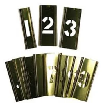 Hot Sell Custom Number and Letter Brass Mold Stencil Template Stencil