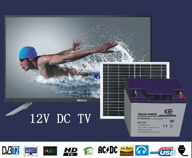 15/17/19/22/24/27 Inch AC DC LCD LED TV with Low Electricity Consumption