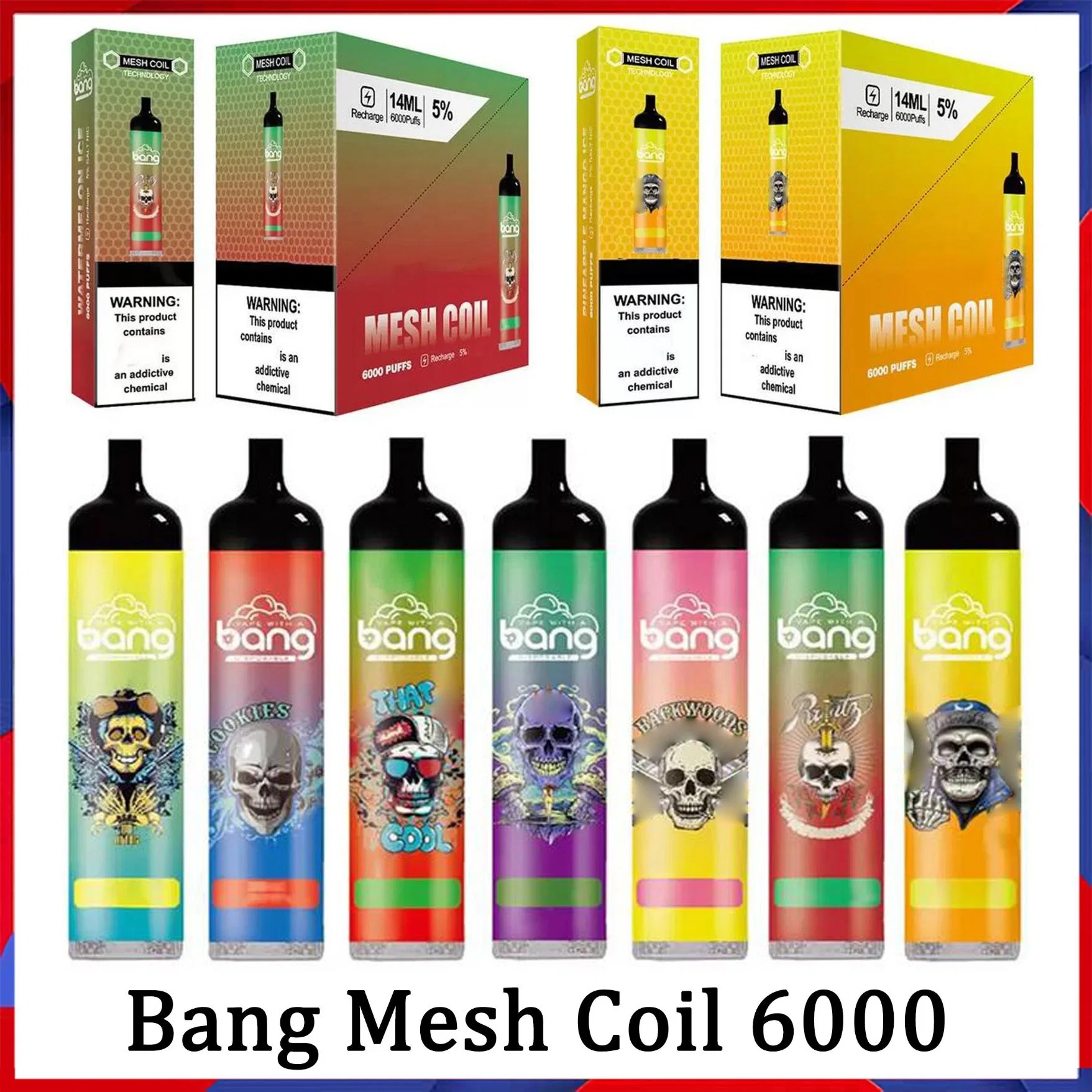 Customers Bang XXL 6000 Puffs Disposable E Cigarettes Recharge Vape Pen Cartridge