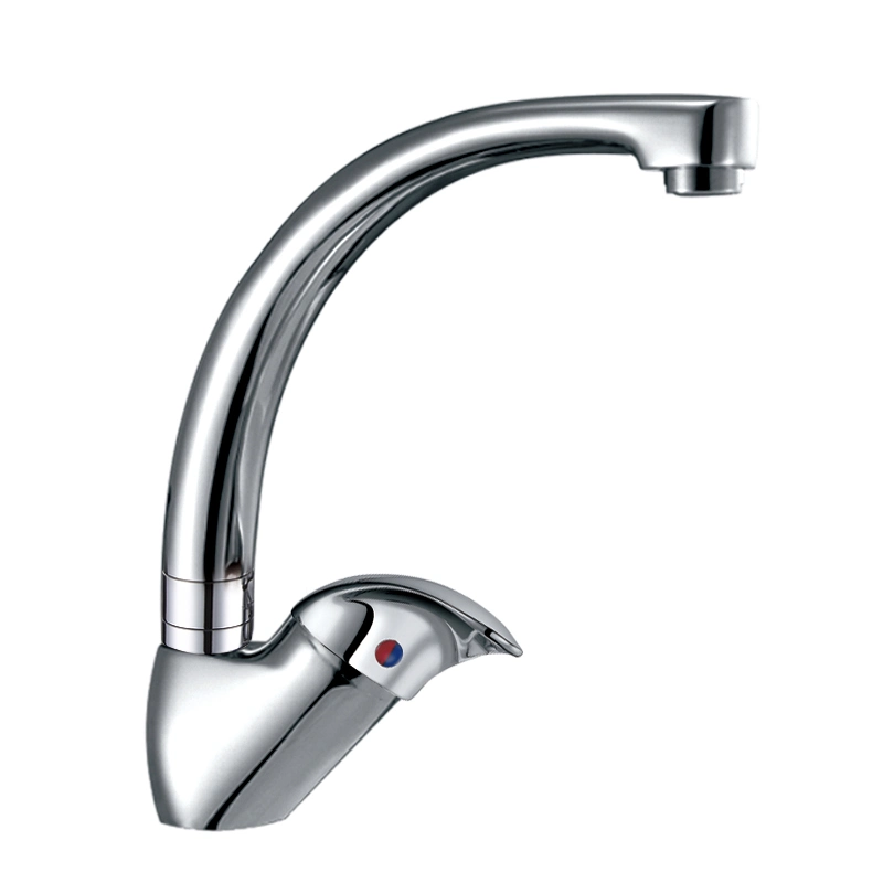 Single Lever Brass Cp High Neck Sink Mixer