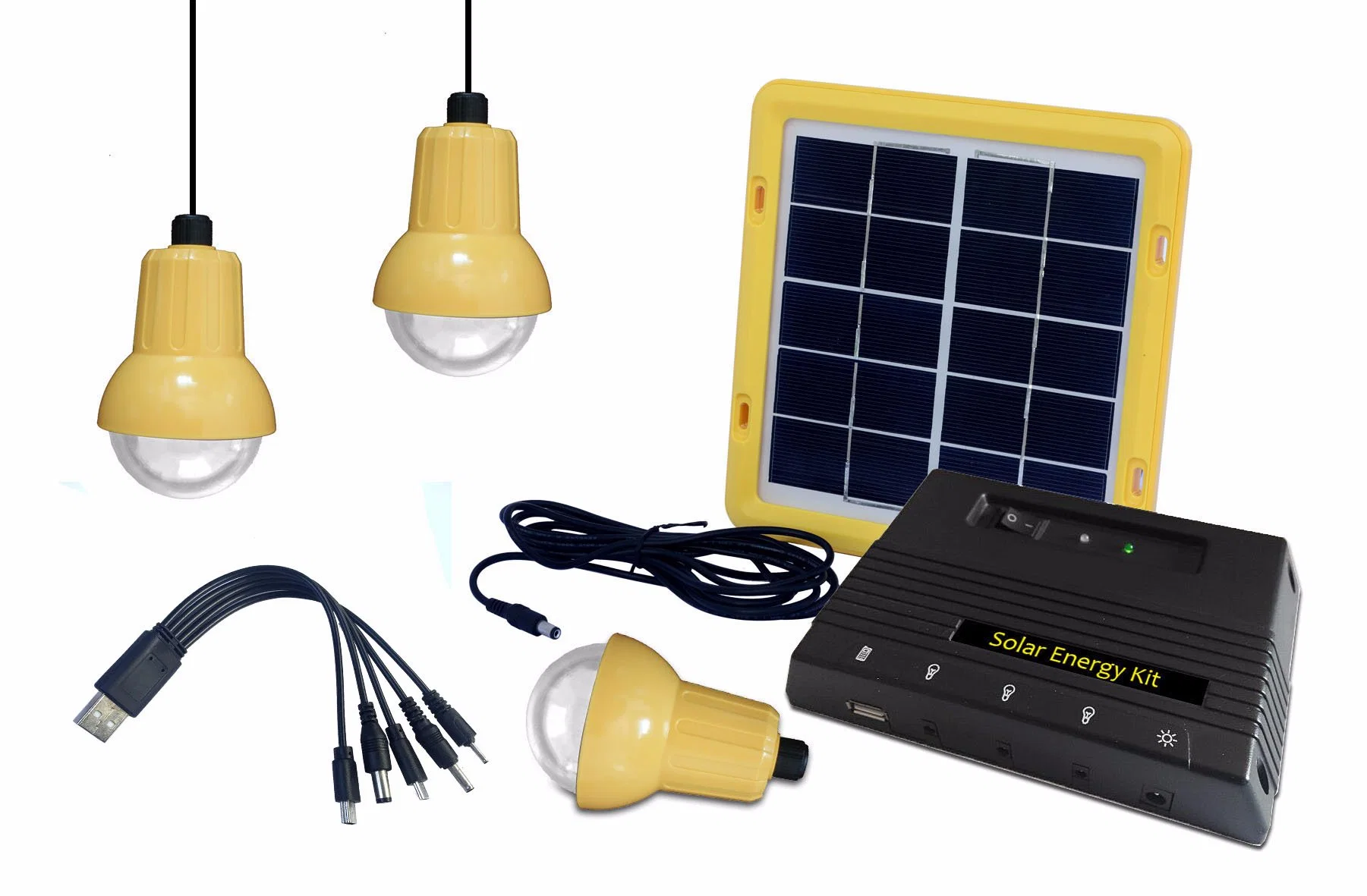 Energiesparendes Solar Power Kit System mit Glühlampen und Li-Batterie