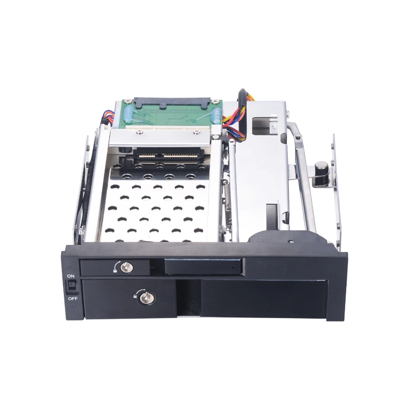 Aluminum Material 2.5+3.5 Tool-Free Hot Swap Storage Rack Case Internal HDD Enclosure