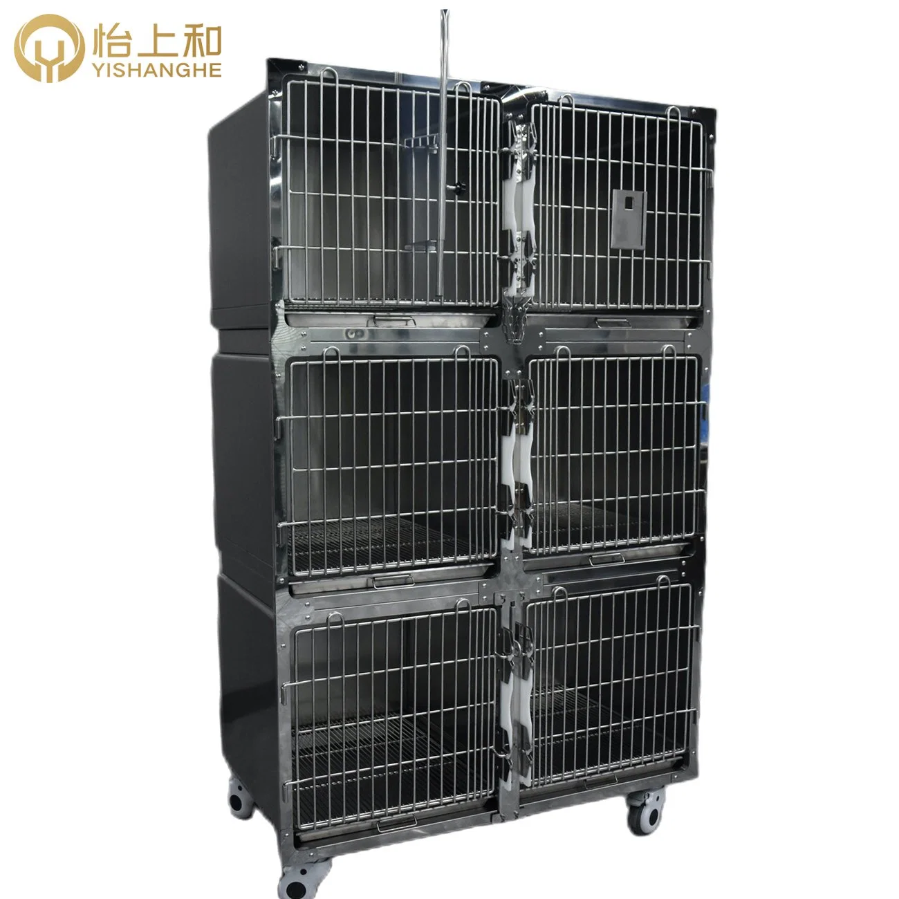 Cages de Kennels en acier inoxydable cage de récupération pour chiens vétérinaires de lapin Cat Cage de la clinique VET