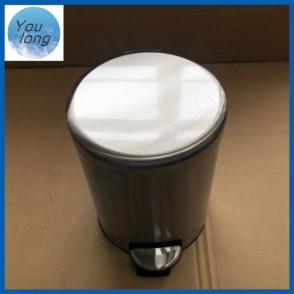 Stainless Steel Garbage Recycling Waste Bin Food Pedal Bin