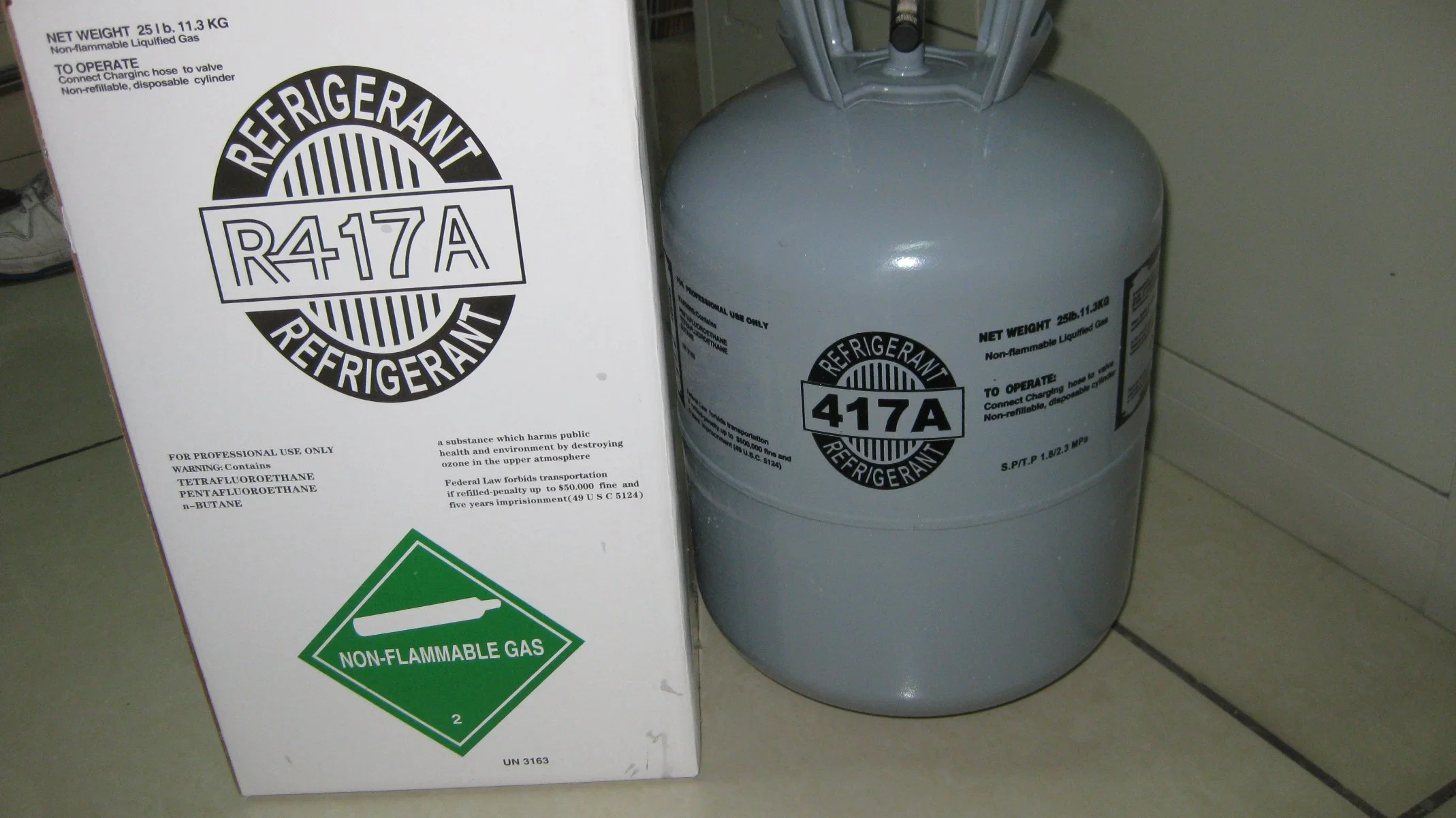 China Supply Long Cool Gas Blowing Agent R134A Refrigerant