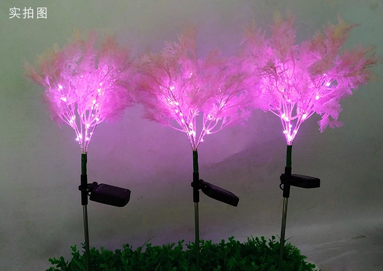 Outdoor Solar Powered LED Fantasy Fabric Rime Lighting Water Resist Decorative Lighting Garden Decoration