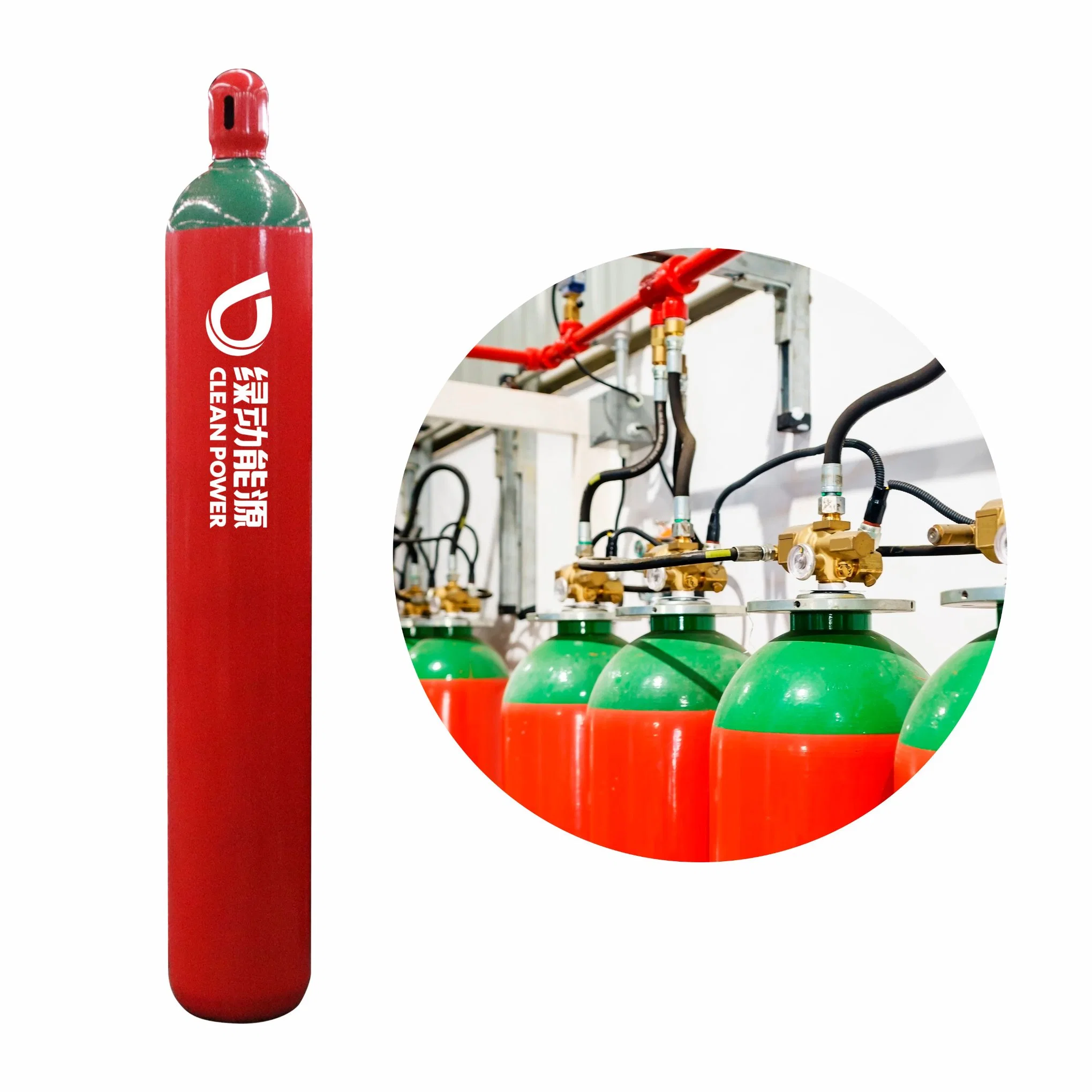 Fabrik Direktverkauf Portable 68L nahtlose Stahl CO2 Brandbekämpfung Gasflasche mit hoher Qualität Leistung