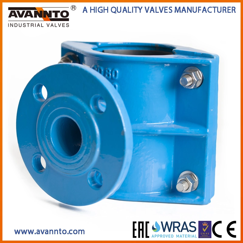 Original Factory Made Split Collars with Flanged Outlet for Steel, Di, UPVC, Ci & AC Pipes