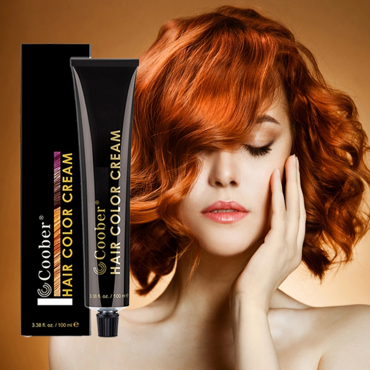 Mayorista de fábrica OEM Demi tinte de cabello permanente alto brillo CREMA crema de color de cabello 100% de cobertura de color gris