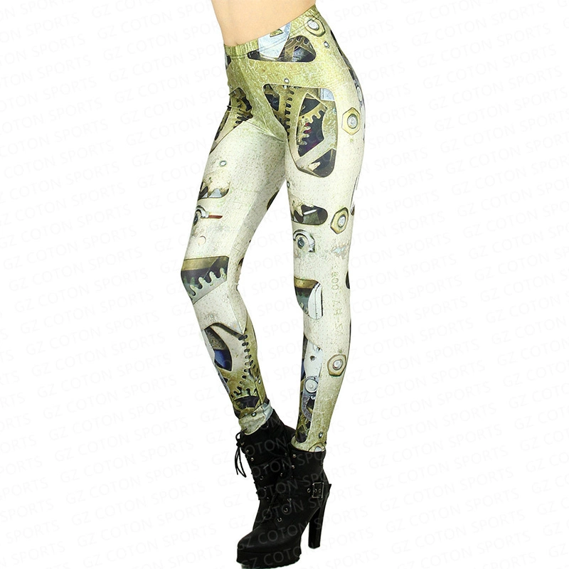 Customization Fashion Christmas Printing Tights Yoga Leggings Running Gym Wear Fitness Pants