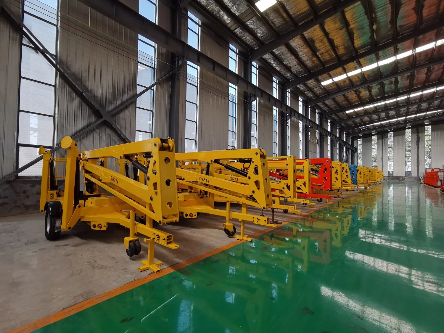 12m Certificated High End Mini Mobile Hydraulic Electric Industrial Boom Lift