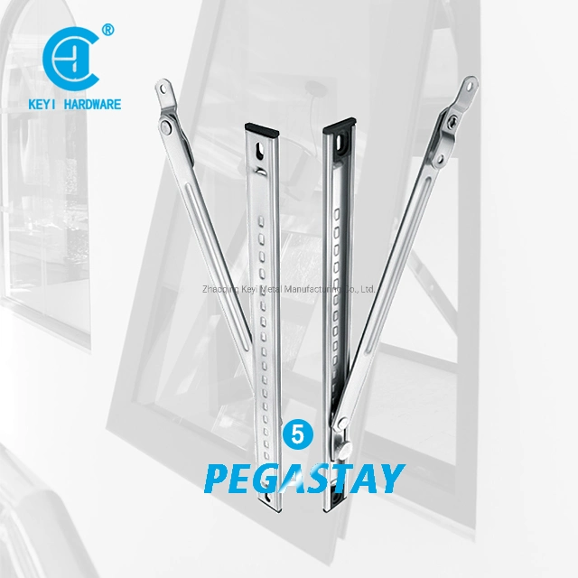 Keyi Metal Ykpx18 20-Groove Curtain Wall Top Hung Window with 2-Point Lock Window Component