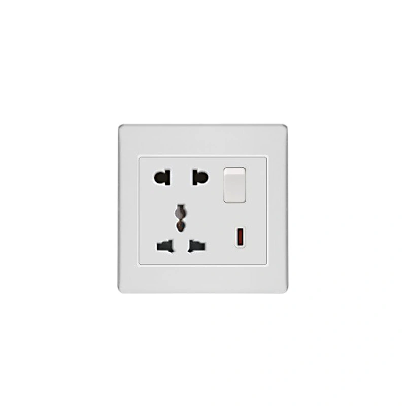 3 Pin with Wiring Multi Double Switch Socket Electric with Wall Switch UK Electric Socket