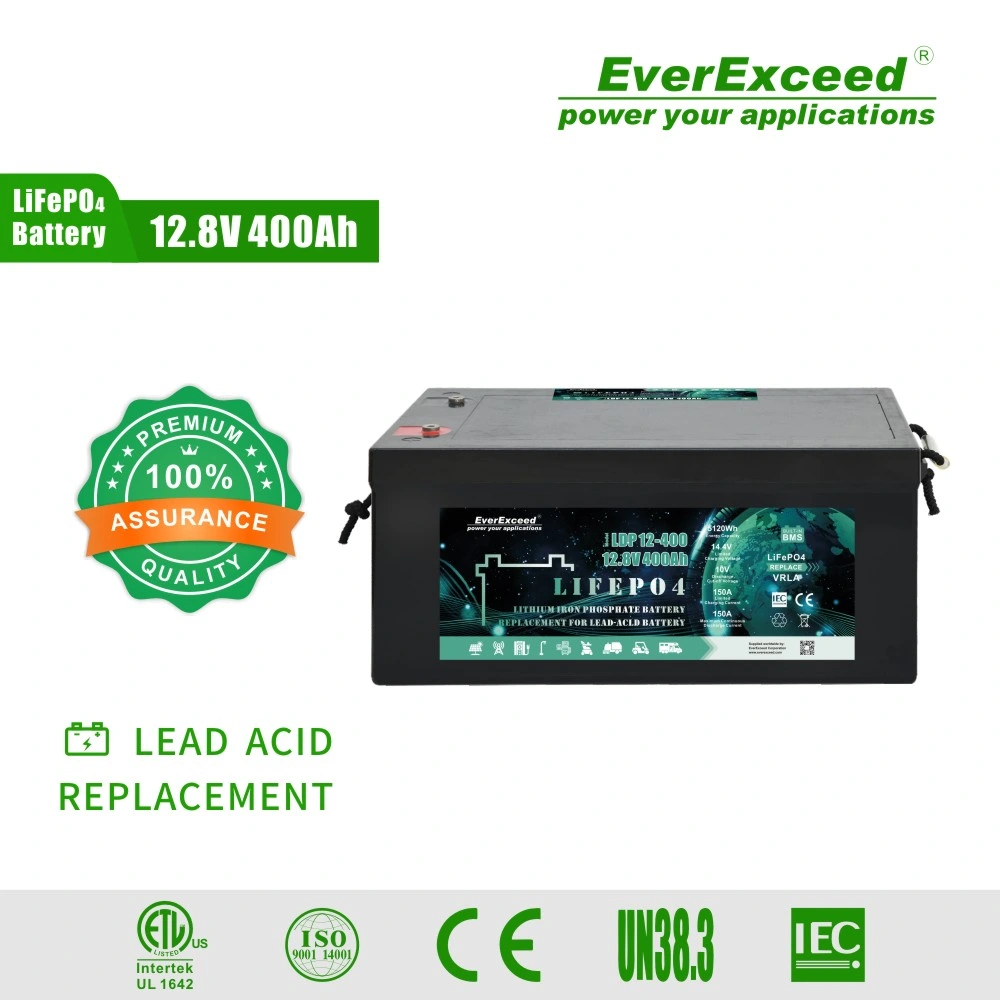 12V 400V Lithium Battery Li-ion Battery LiFePO4 Battery Lead Acid Replacement for UPS/EV/Golf Cars