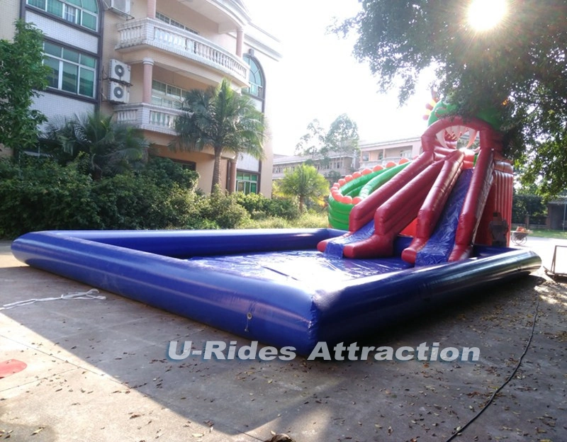 Gragon style Inflatable Removable Water Park Game