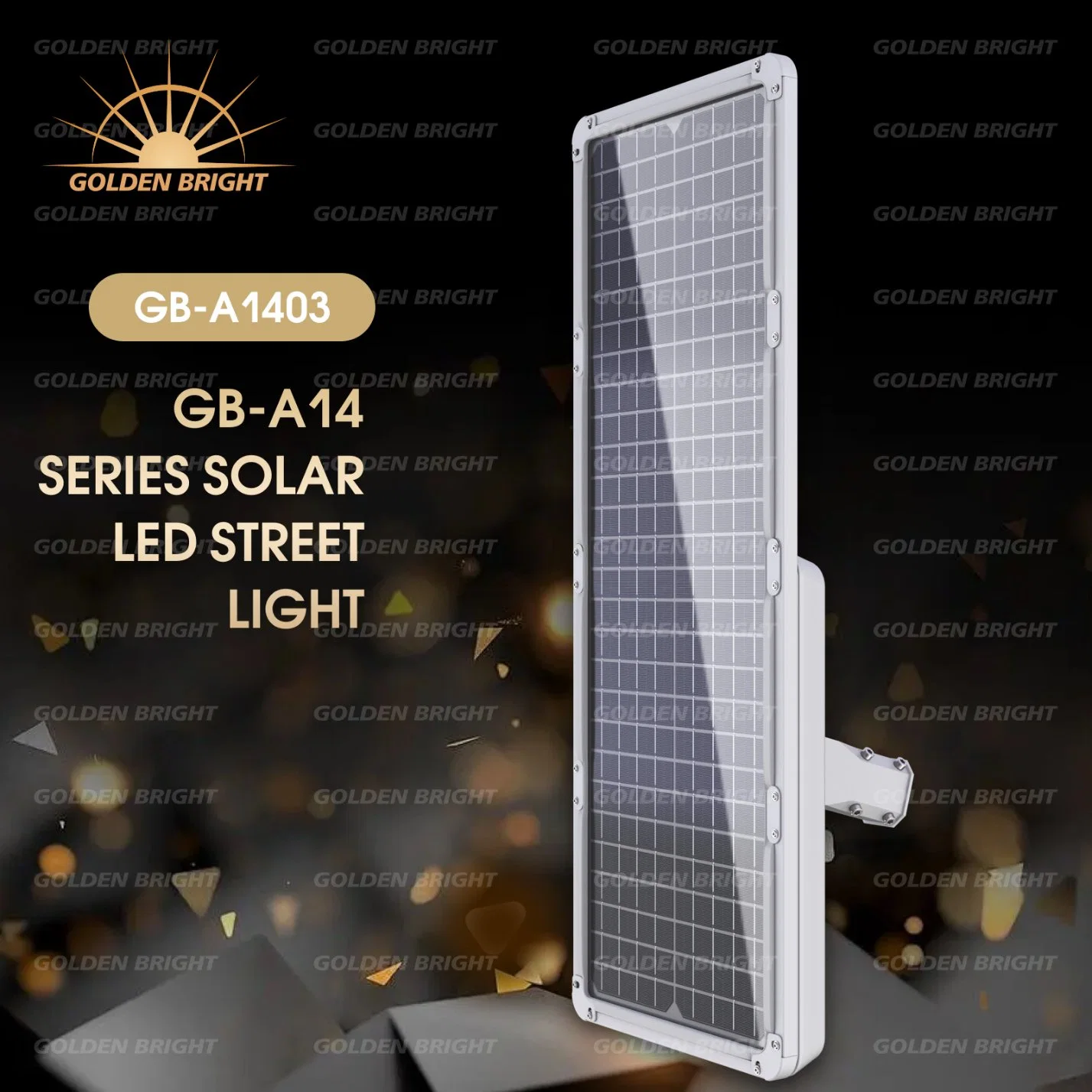 Lampe Streetlight étanche extérieure 50 W IP66 intégrée tout-en-un LUMIÈRE solaire de rue À LED