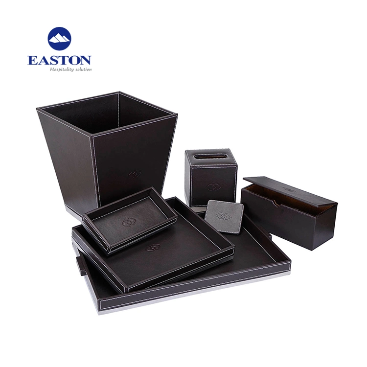 High quality/High cost performance  Customized Classic Black Hotel Leather Product