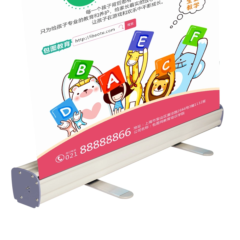 Customized Advertising Electric Roll up Banner Display Stand Rollup Banner Stand