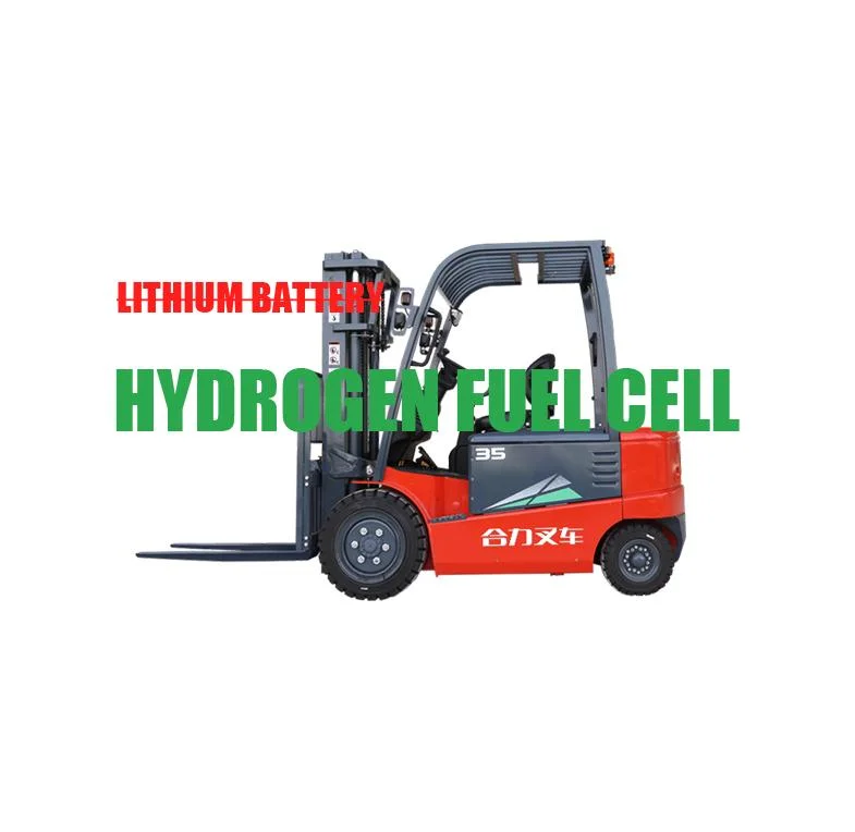 3.5 T Electric Forklift Hydrogen Fuel Cell Powered Counterbalanced Forklift Trucks