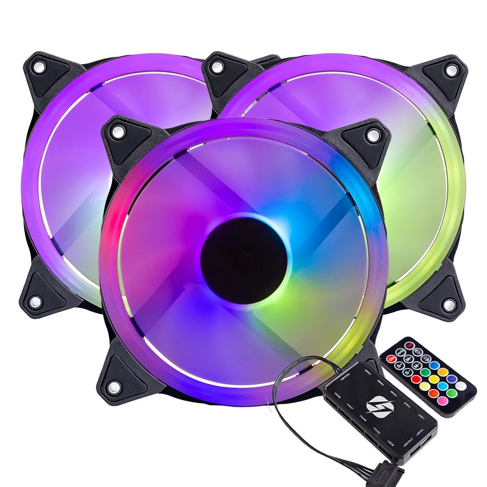Fast Delivery Factory Price Custom Argb Fan 120mm 6pin PC Computer Case Cooling RGB Fans Mute CPU Heatsink