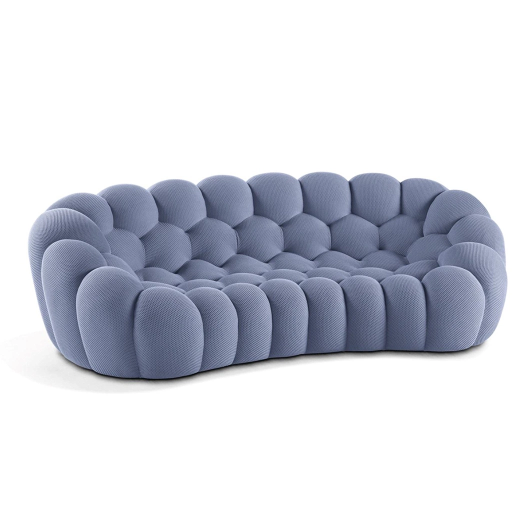 Nouveau salon moderne canapé en tissu Bubble Sofa Italien Soft Ensemble de canapés-lits simples/2/3 places